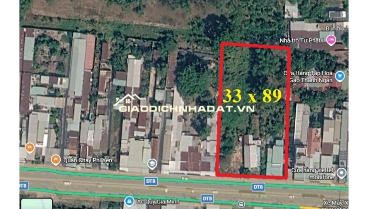 [XN45 - TÂM ĐIỂM GIAO THƯƠNG] MẶT TIỀN TỈNH LỘ 8 CỦ CHI – 2.937m2 (33m x 89m)